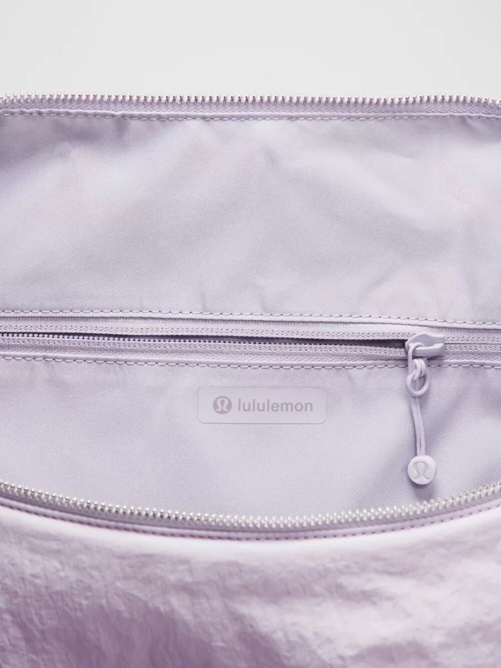 Convertible Ruched Crossbody Bag Large 16L - Lilac Play/Lotus Lavender/Silver - Picture 5 of 8